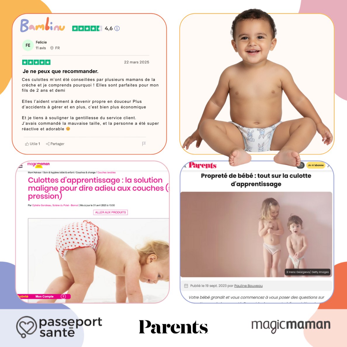 Nos Packs de Culotte d'Apprentissage