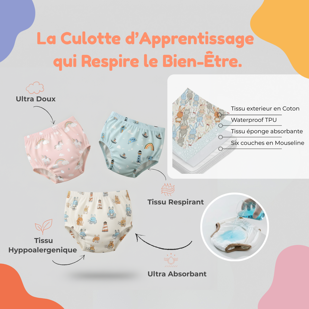 Nos Packs de Culotte d'Apprentissage